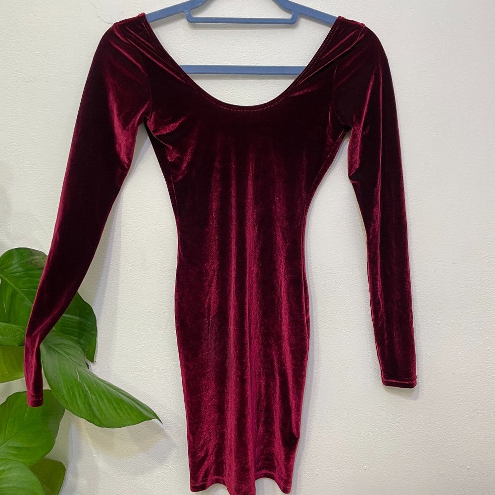Red Velvet Mini Dress